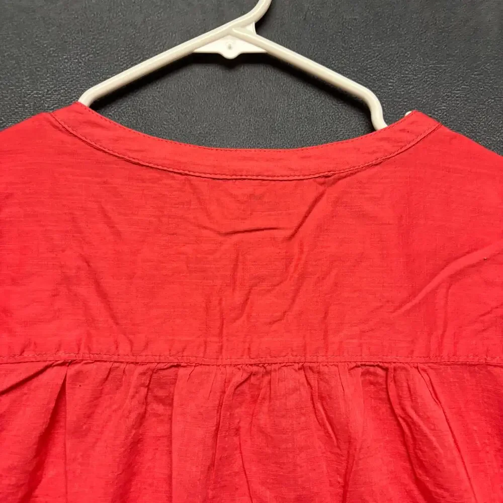 Croft & Barrow Lightweight Summer Blouse Beachy Hippy Boho Cottage Women's XL